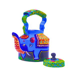 Rangyatra Hand-Painted Colorful Aluminum Tea Kettle