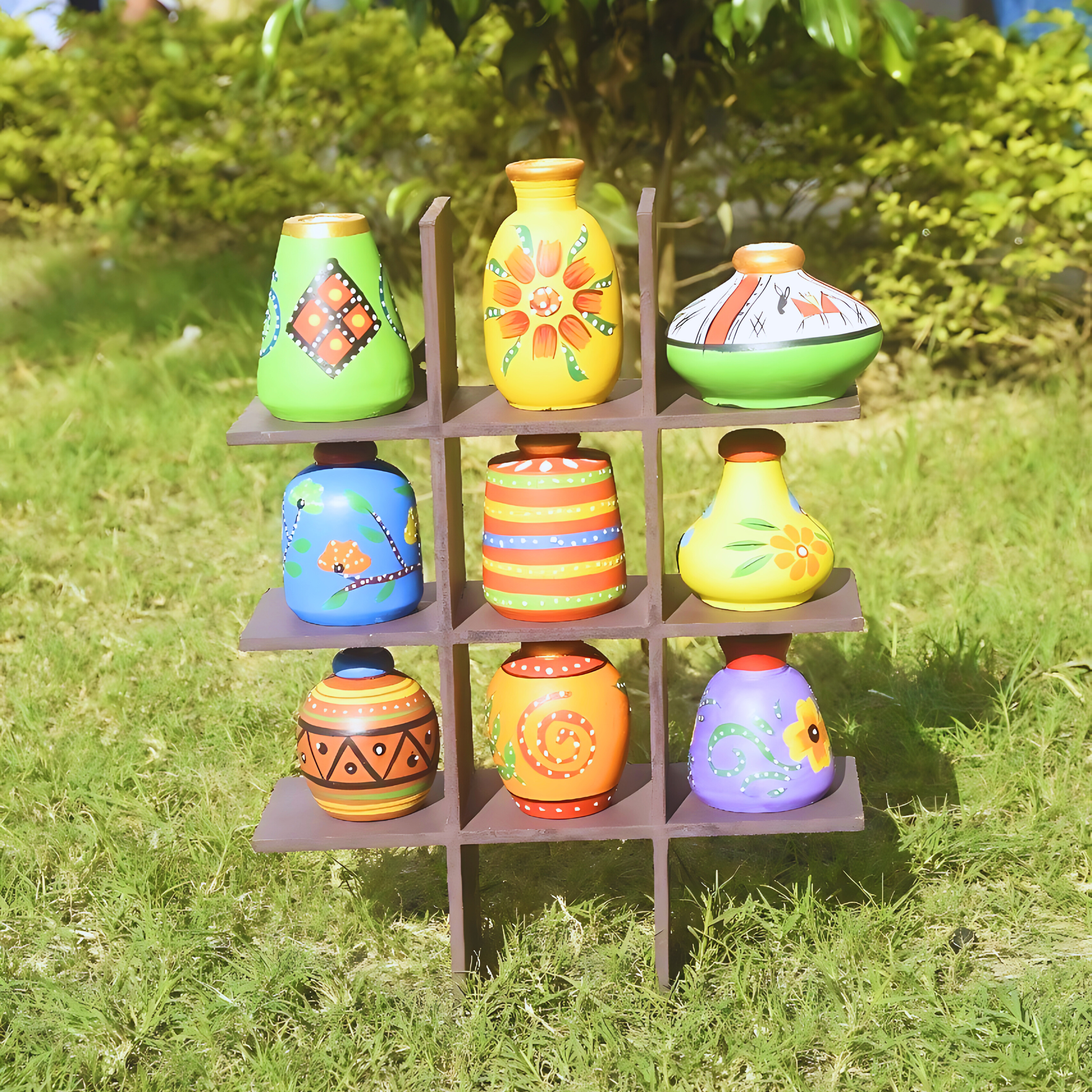 Wooden Wall Decor Pot Set